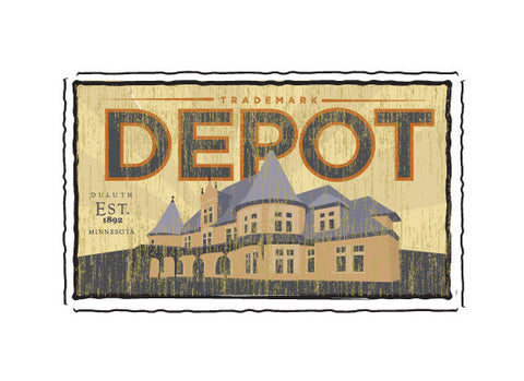 the depot fruit crate label