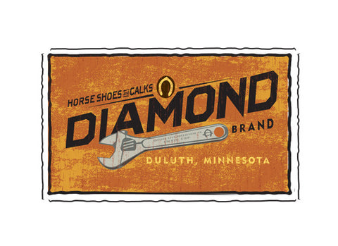diamond tool fruit crate label