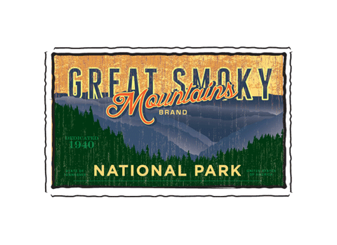 great smoky mountains national park fruit crate label