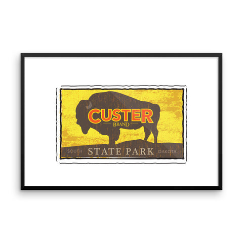 Custer State Park, South Dakota framed poster