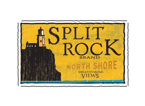 split rock lighthouse fruit crate label