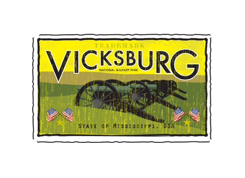 vicksburg national military park fruit crate label
