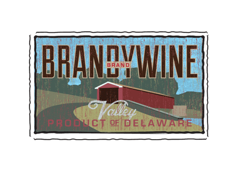 brandywine valley fruit crate label