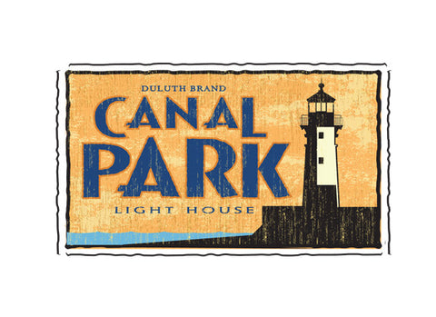 canal park duluth minnesota fruit crate label