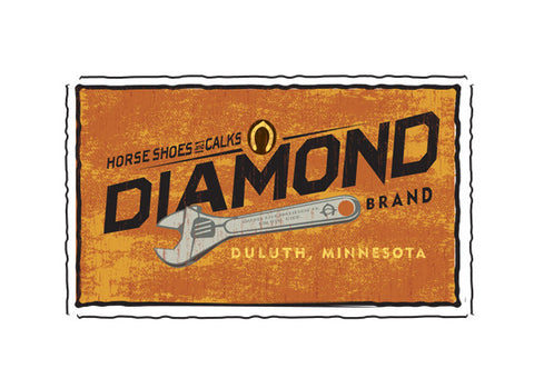 diamond tool fruit crate label
