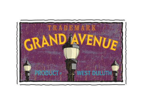 grand avenue duluth fruit crate label
