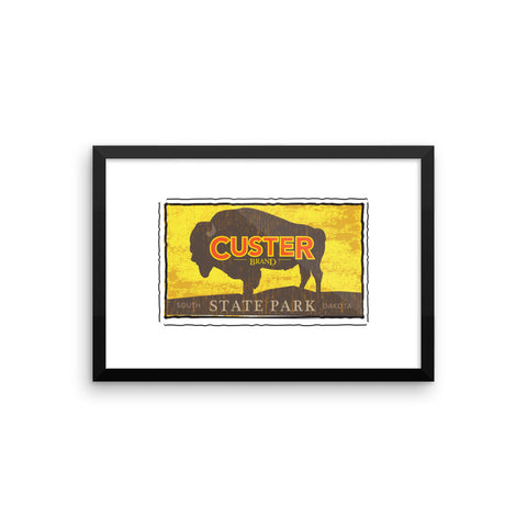 Custer State Park, South Dakota framed poster