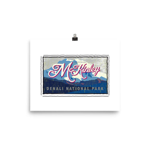 Mt McKinley National Park Poster