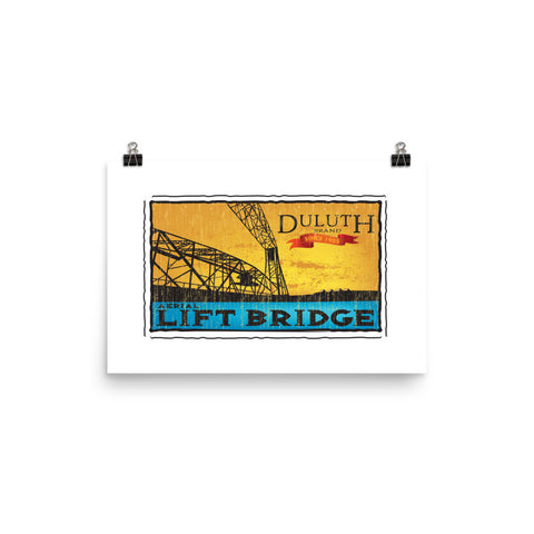 Aerial Lift Bridge Poster