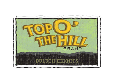 top o the hill fruit crate label