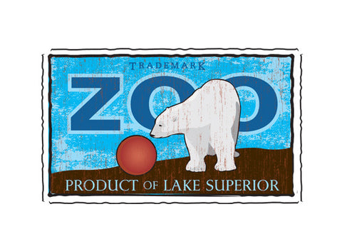 lake superior zoo fruit crate label